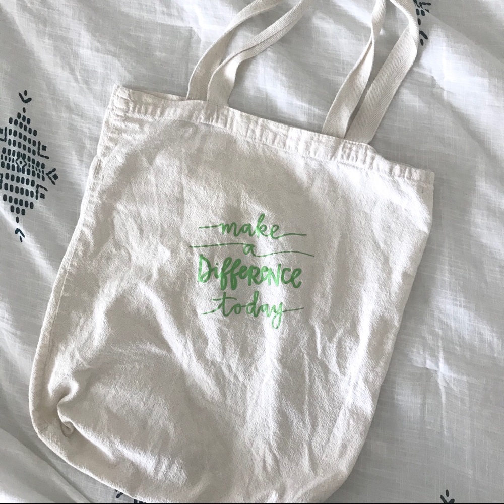Market Tote “Make a Difference Today”